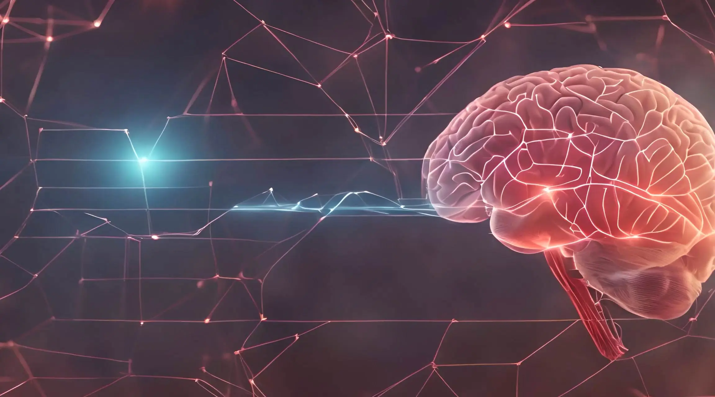 Neural Network Nexus Interactive Brain Backdrop